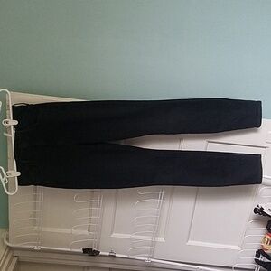 Mother High Waisted Looker Blackbird Wash Skinny Straight Leg Embroidery Star